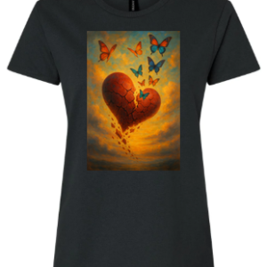Women's Round-Neck- Broken Heart