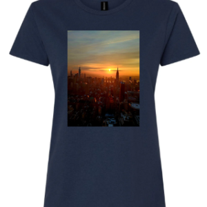 Women's Round-Neck- NYC Sky
